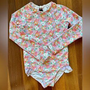 Minnow Floral Long Sleeve Swimsuit